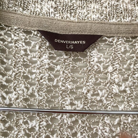 Denver Hayes - Oatmeal Knit Lightweight Cardigan - Picture 3 of 7
